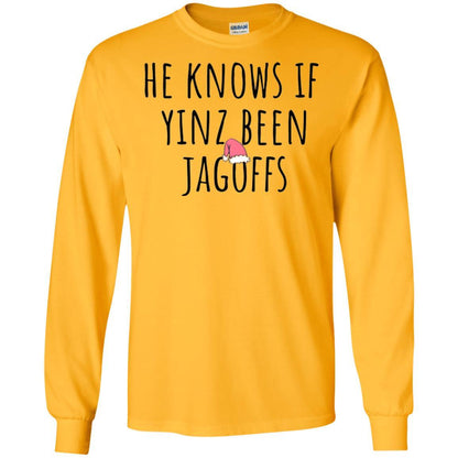 He Knows If Yinz Been Jagoffs T-Shirt Gold