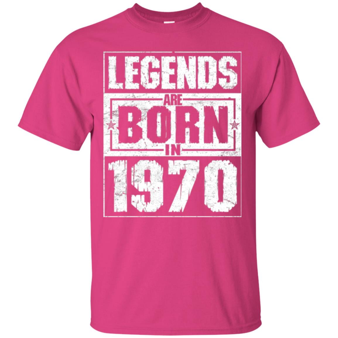 Brithday T-shirt Legends Are Born In 1970 Heliconia