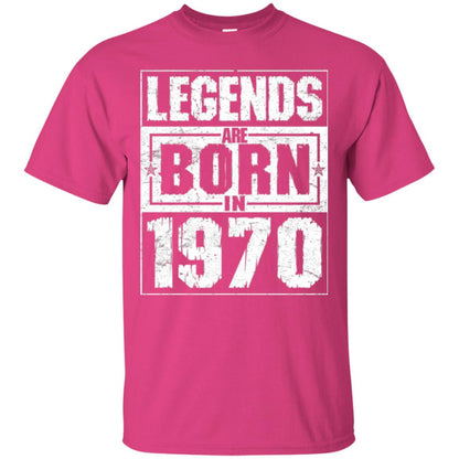 Brithday T-shirt Legends Are Born In 1970 Heliconia