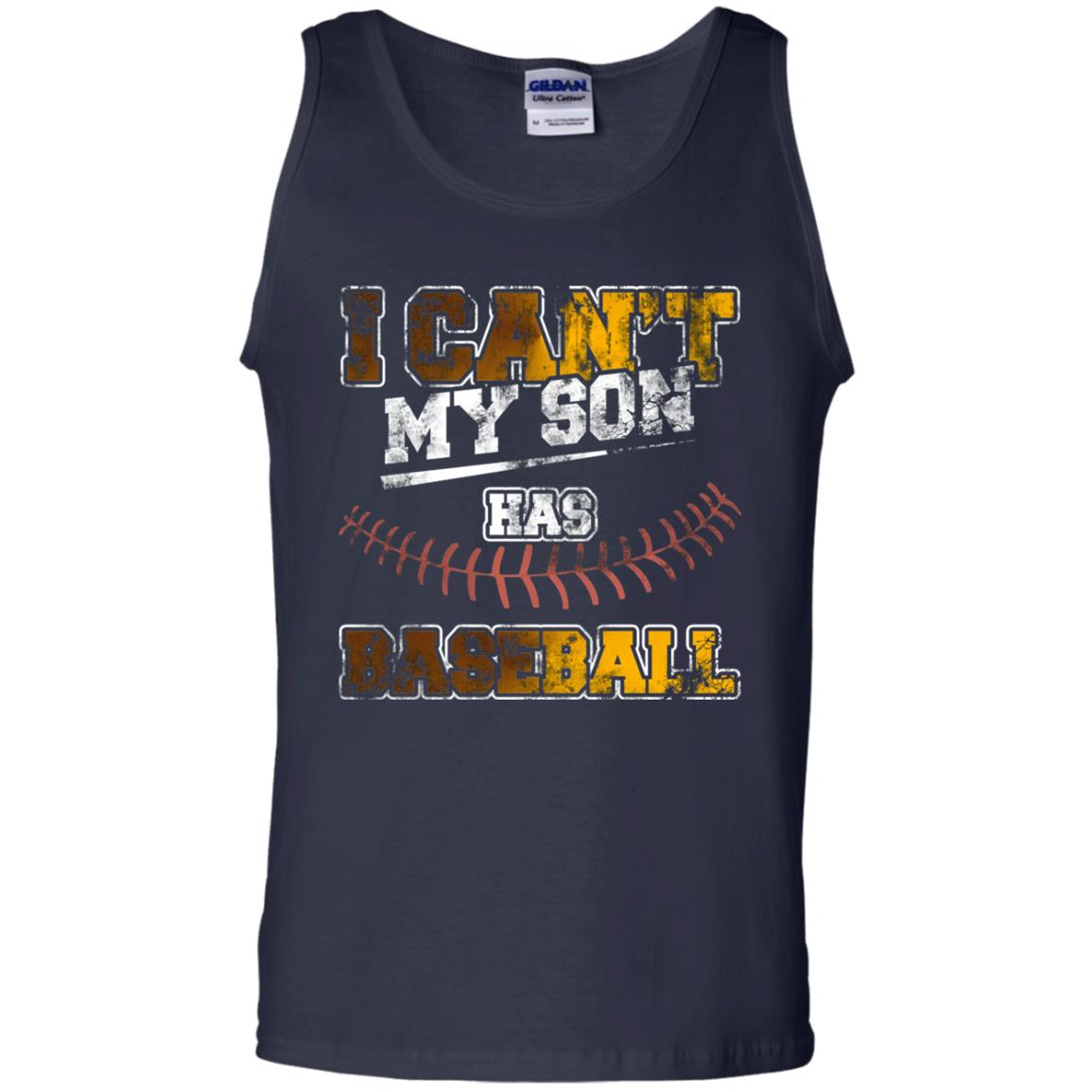 Baseball Mom Dad Shirt I Cant My Son Has Baseball Navy