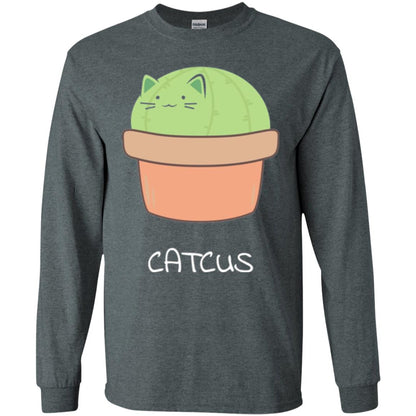 Cat Lovers T-shirt Catcus Dark Heather