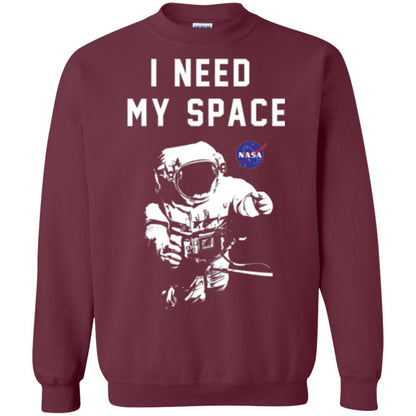 Astronaut T-shirt I Need My Space T-shirt Maroon
