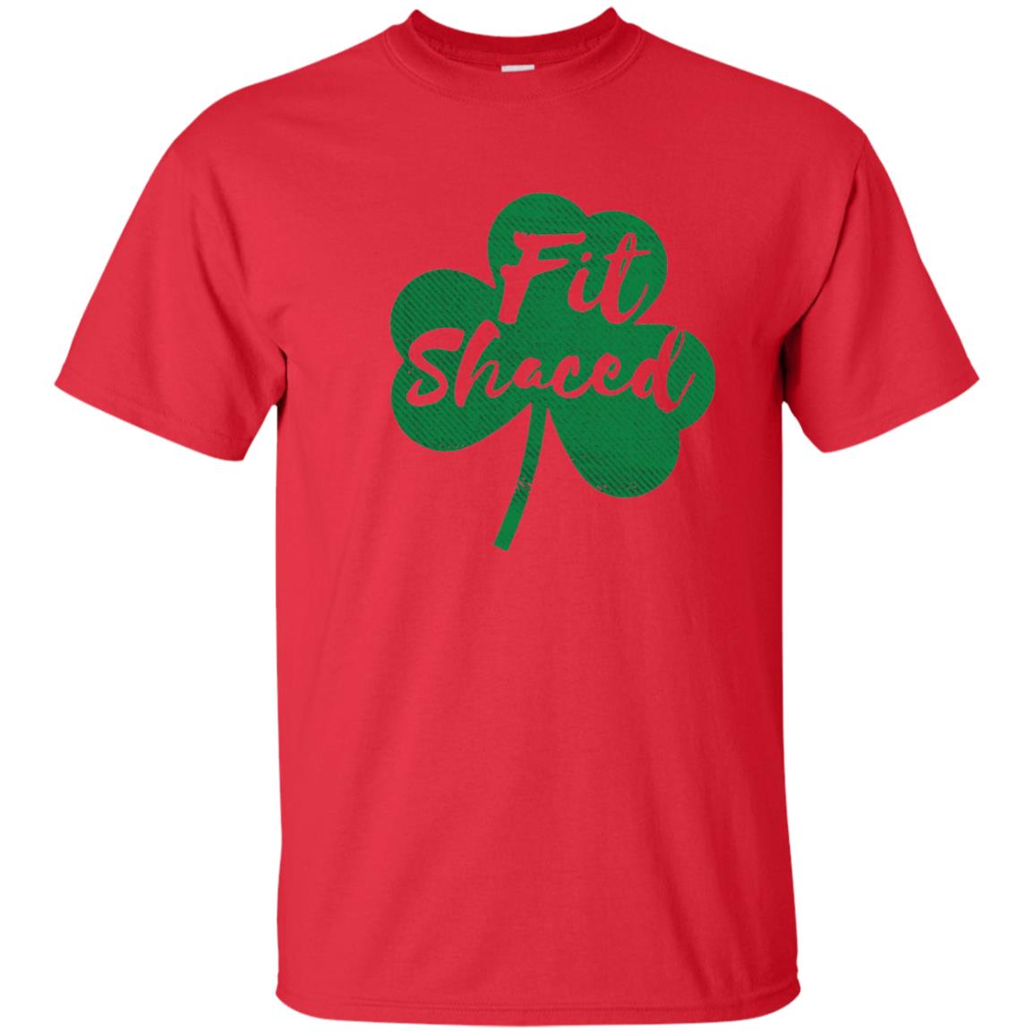 St Patricks Day T-shirt Drinking Fit Shaced Red