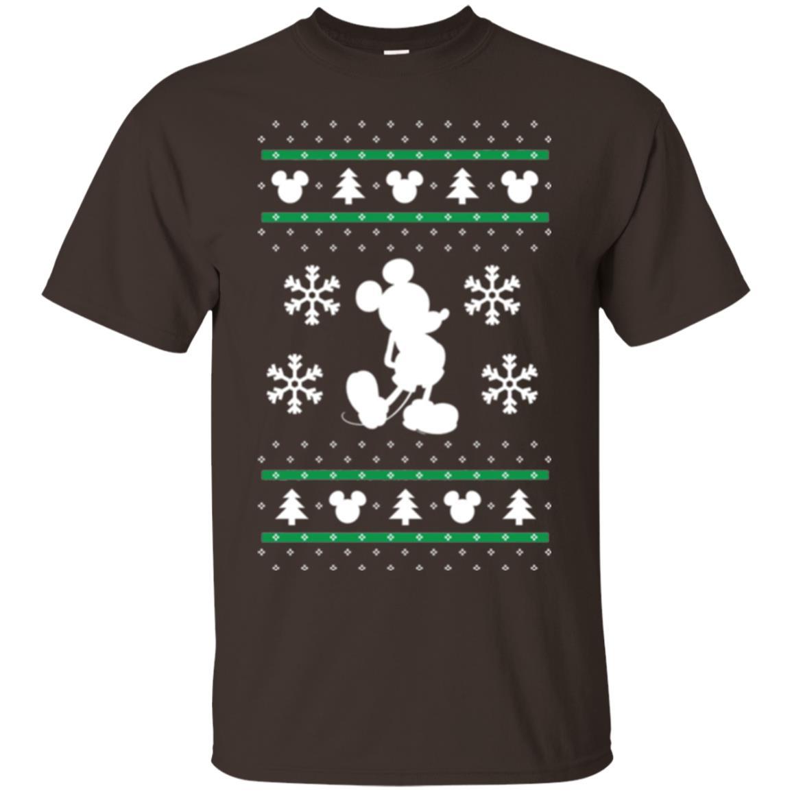 Christmas T-shirt Mickey Mouse Dark Chocolate
