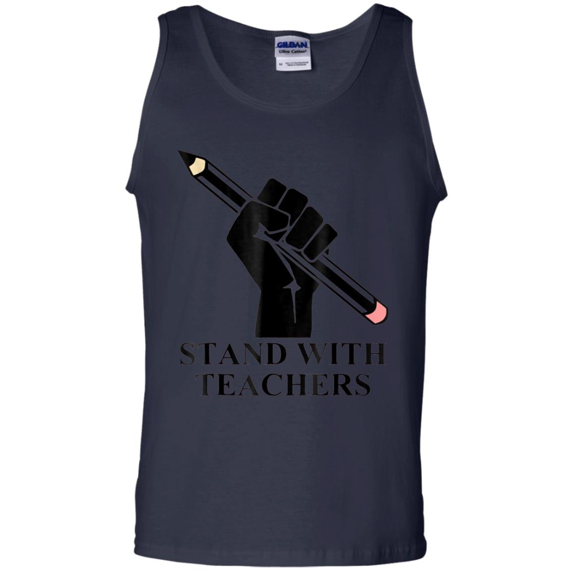 Colorado Teachers Stand With Teachers Educator Strike Shirt Navy
