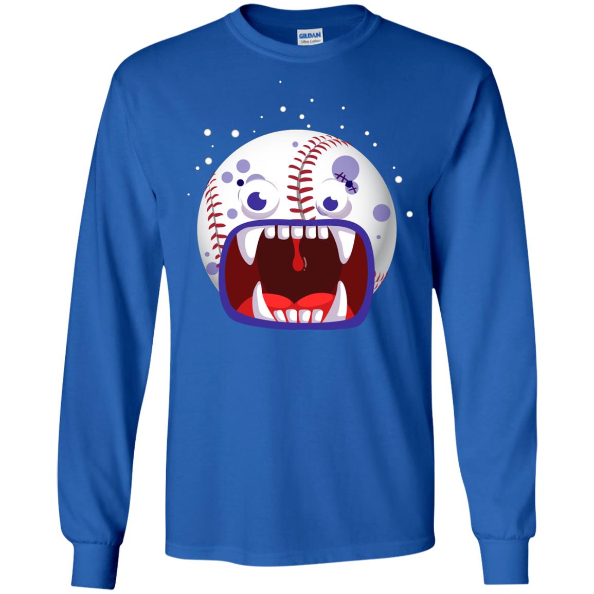 Baseball Halloween Shirt Royal