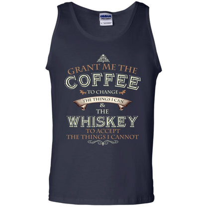 Grant Me The Coffee To Change The Things I Can Shirt Navy