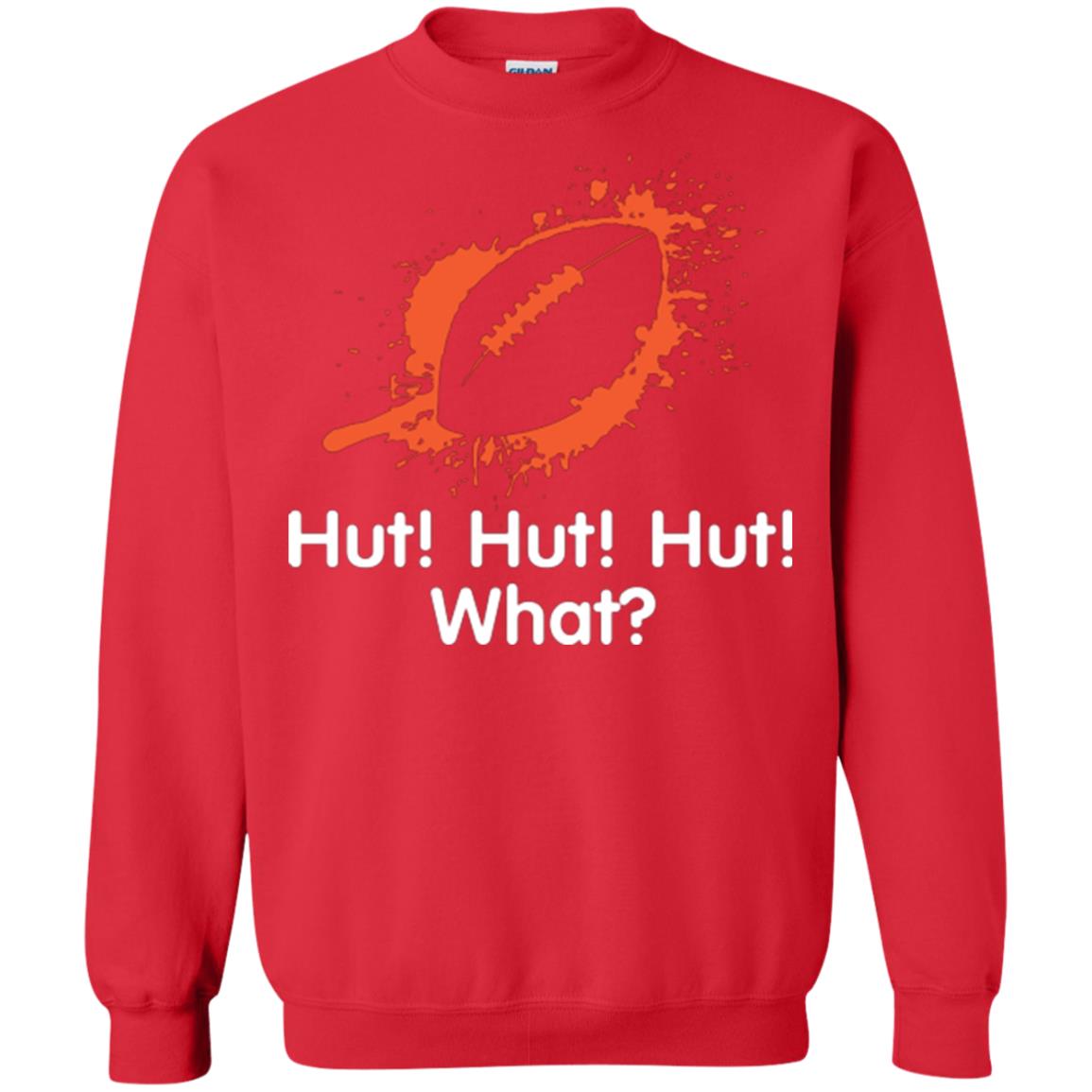 Football Crusher T-shirt Hut Hut Hut What Red