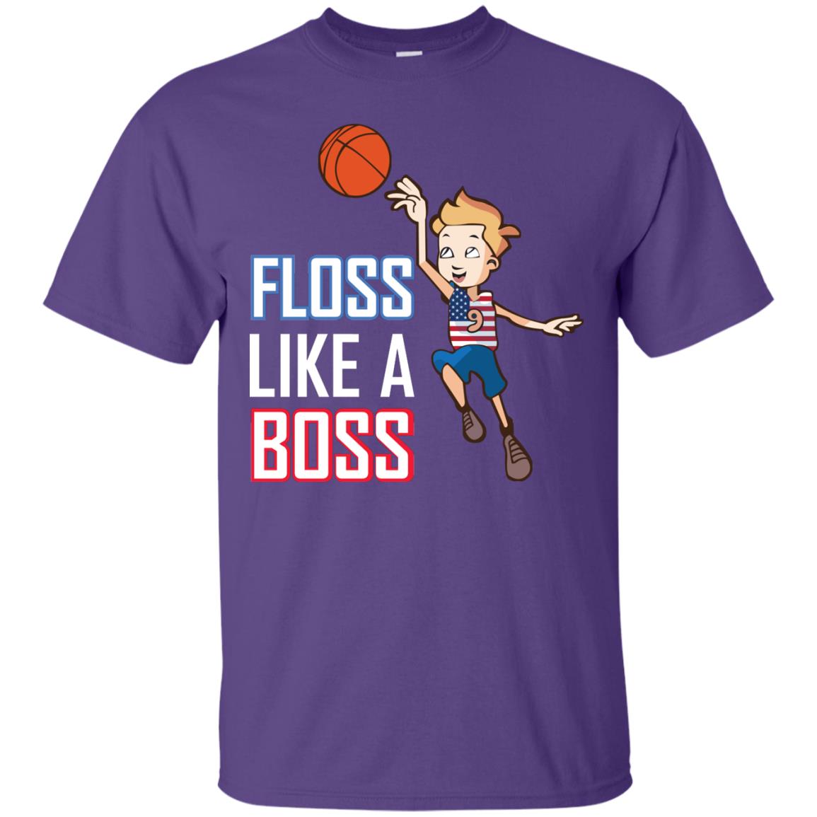 Floss Like A Boss Shirt For Basketball Players Purple