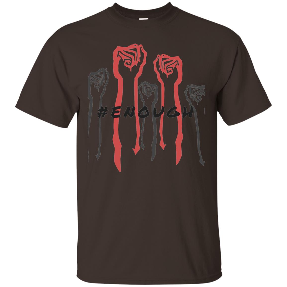 Hash Tag Enough Gun Control Shirt Dark Chocolate