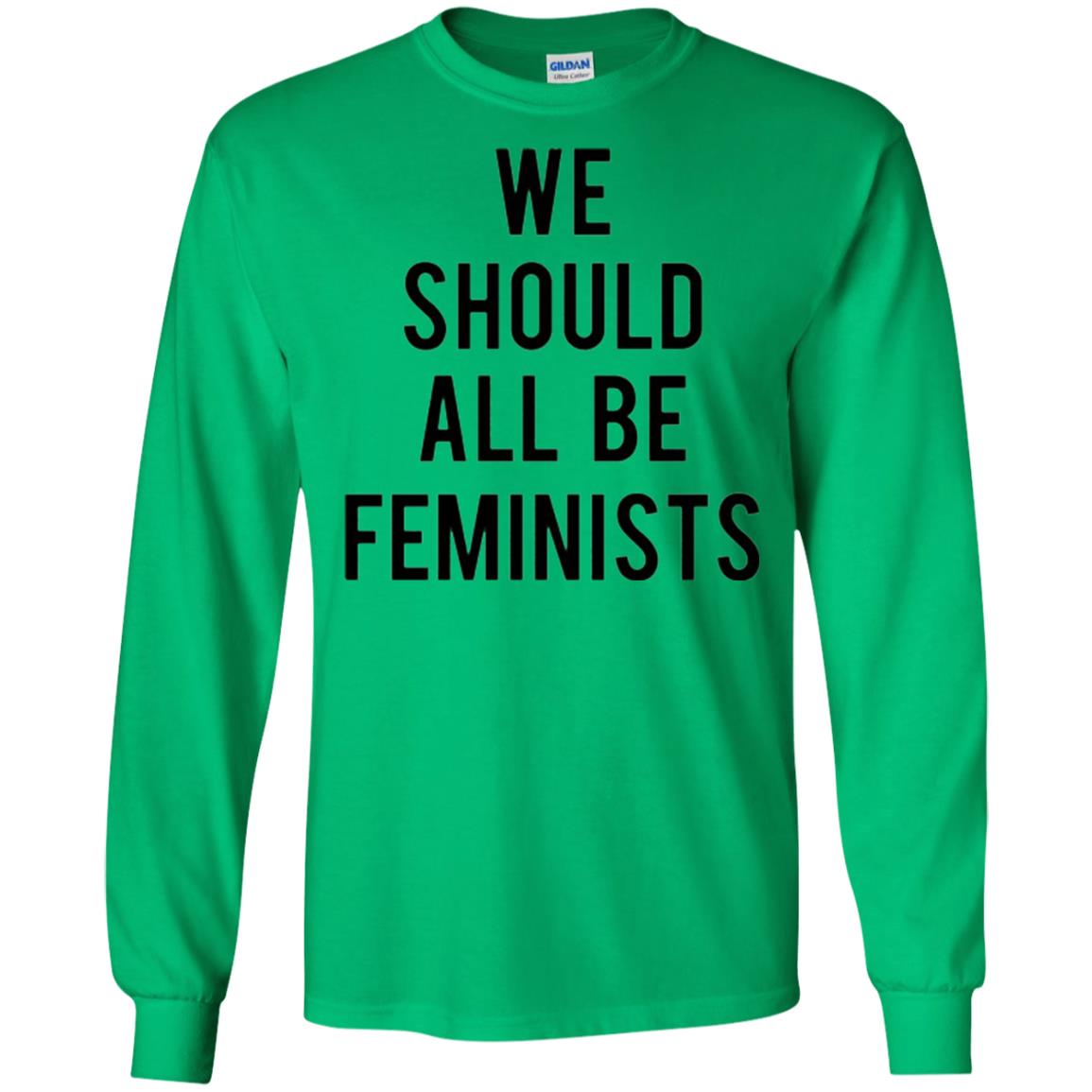 Human_s Right T-shirt We Should All Be Feminists Irish Green