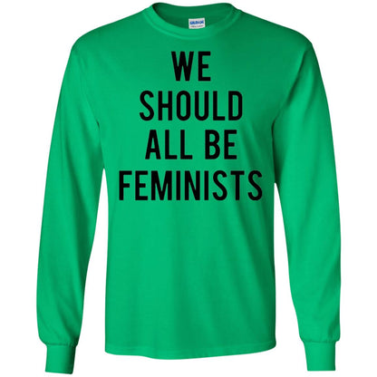 Human_s Right T-shirt We Should All Be Feminists Irish Green