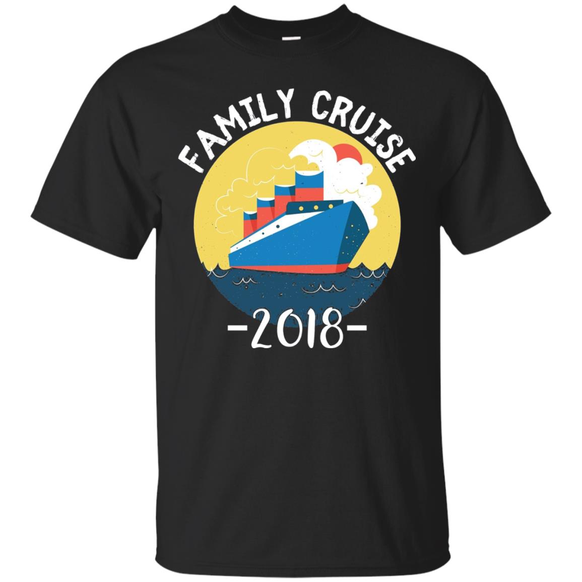Summer Holiday T-shirt Family Cruise 2018 Black
