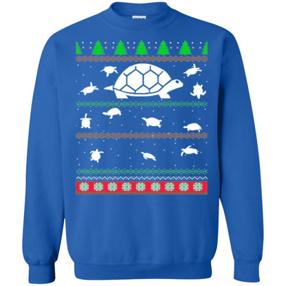 Christmas T-shirt Turtle Lover Merry Christmas Royal