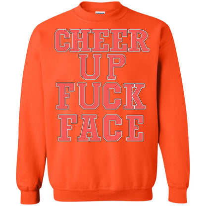 Cheer Up Face Shirt Orange