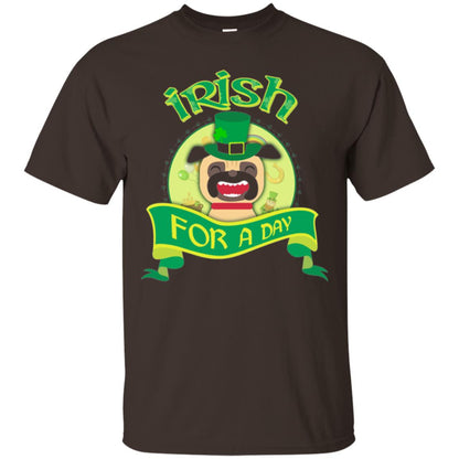 Saint Patrick_s Day T-shirt Amazing I_m Irish Pug Dark Chocolate