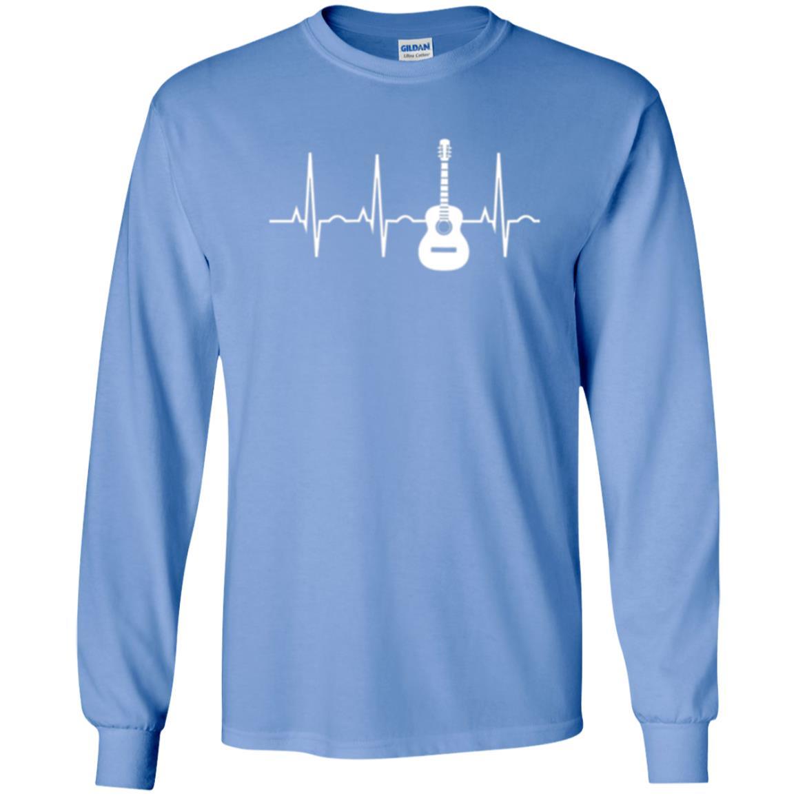 Guitarist T-shirt Guitar Heartbeat T-shirt Carolina Blue