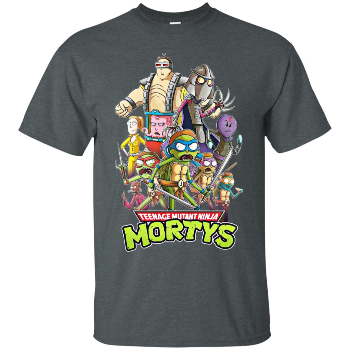 Teenage Mutant Ninja Mortys Shirt Dark Heather