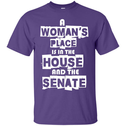 Women's Right T-shirt A Woman's Place Is In The House And The Senate Purple