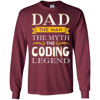 Daddy T-shirt The Man The Myth Colding Legend Maroon