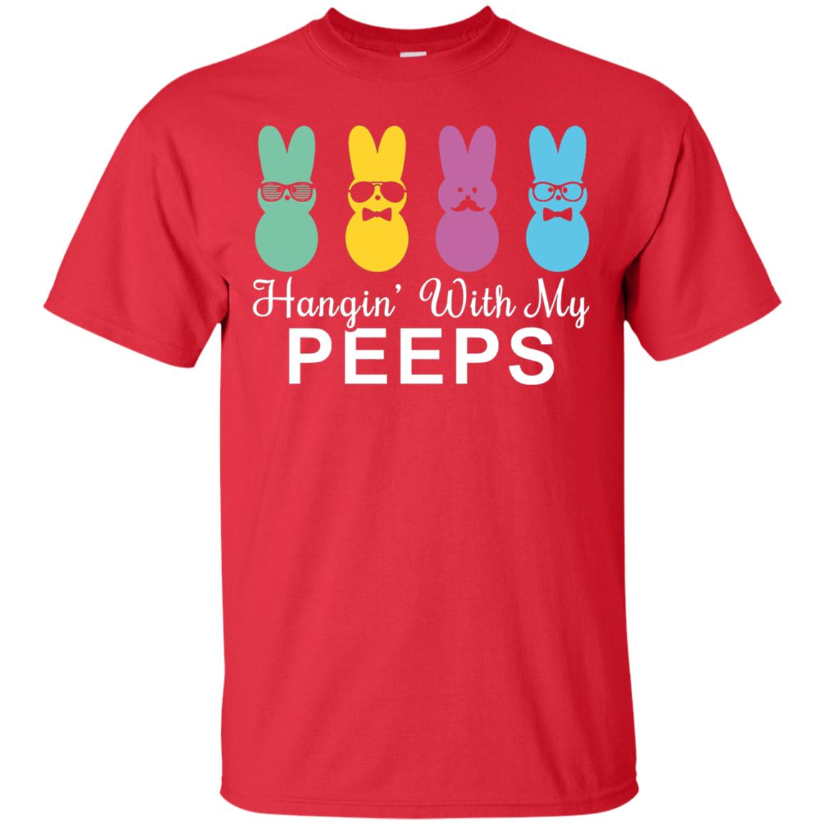 Hanging With My Peeps Gift For Easter Day Red