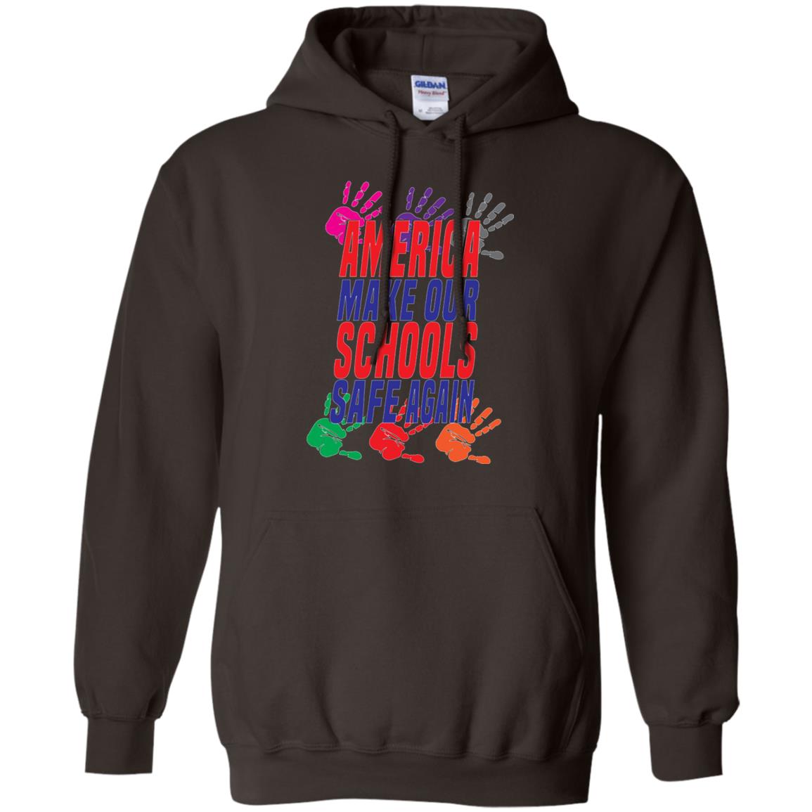 America Make Our Schools Safe Again Gu Control T-shirt Dark Chocolate