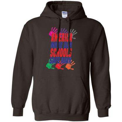 America Make Our Schools Safe Again Gu Control T-shirt Dark Chocolate