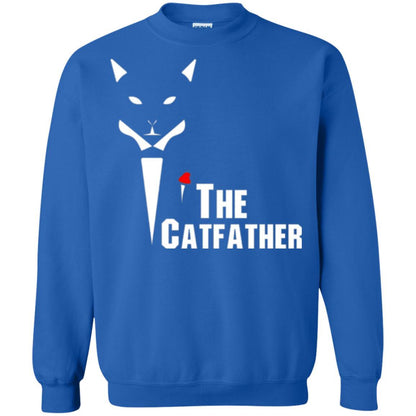Cat Dad Lover T-shirt The Catfather T-shirt Royal