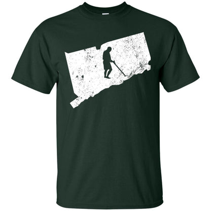 Connecticut Metal Detector Shirt Geocaching Swag Forest