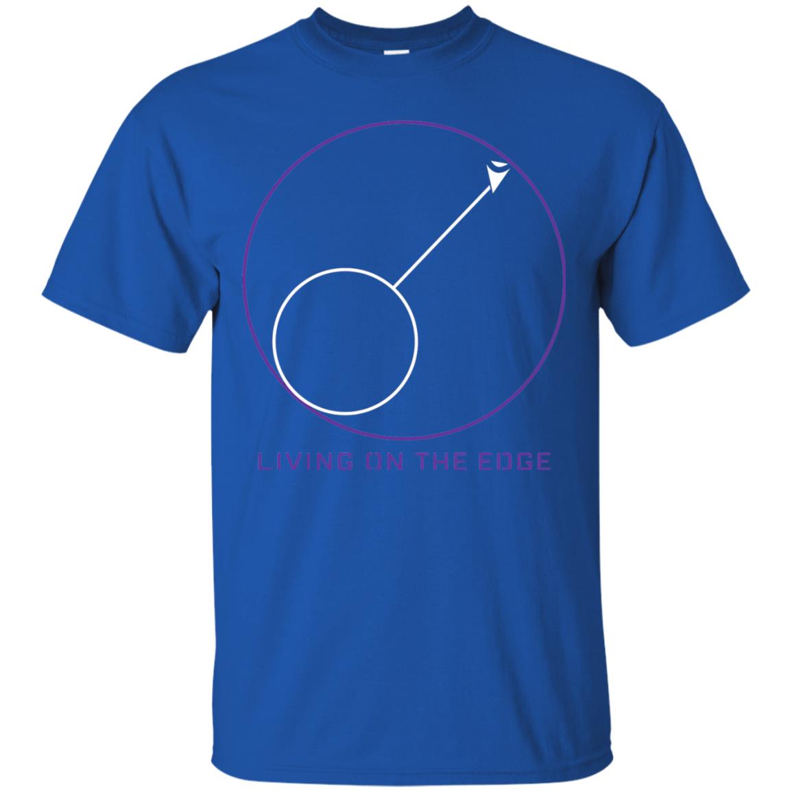 Gamer T-shirt Living On The Edge Run From The Storm Royal