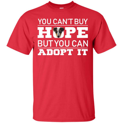 You Can_t Buy Hope But You Can Adopt It Dog Shirt Red