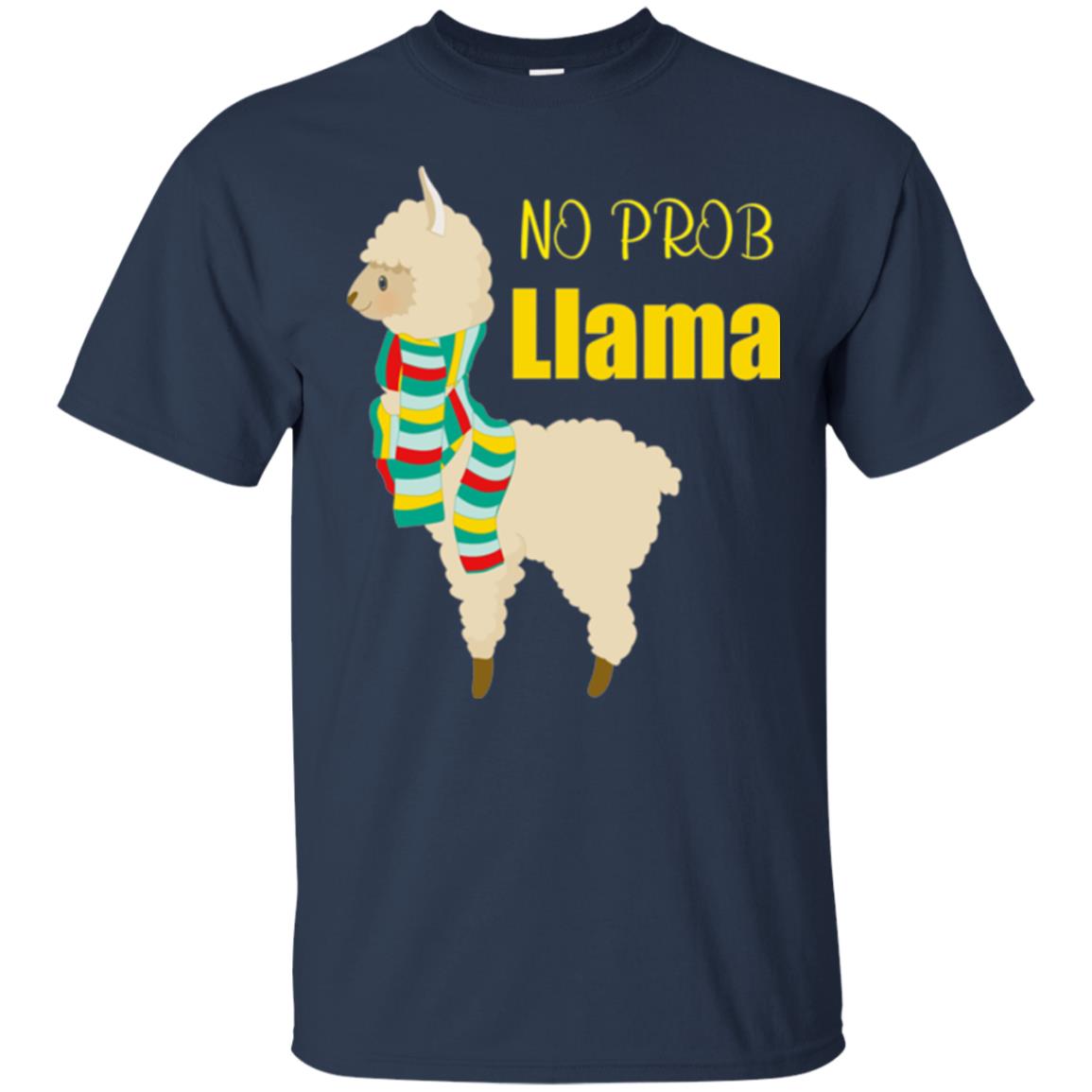 No Prob Llama T-shirt Navy