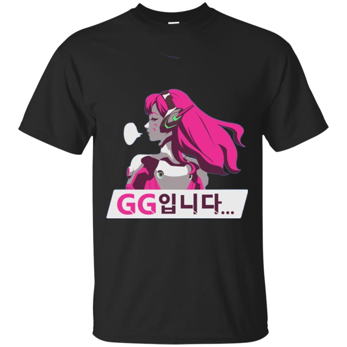Overwatch D. Va Gg Spray T-shirt Black