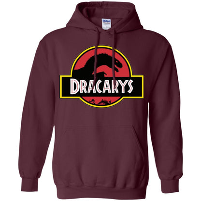 Dracarys Dragon Dinosaur T-shirt Maroon
