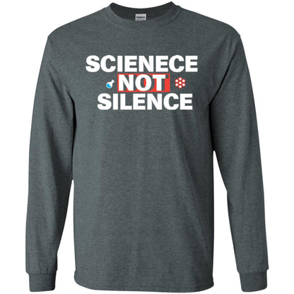 Scientist T-shirt Scienece Not Silence Dark Heather