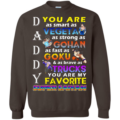 You Are As Smart As Vegeta Daddy T-shirt Dark Chocolate