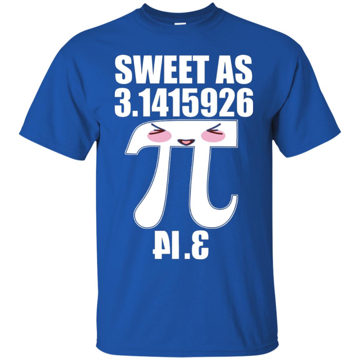 Pi Day Sweet As Pie Funny Geek Mathematics Day Tshirt Royal