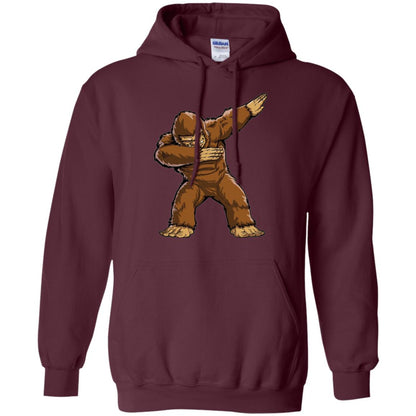 Monkey T-shirt Bigfoot Sasquatch Dabbing Maroon