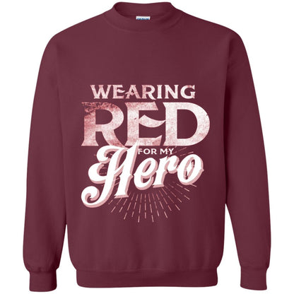 Wearing Red For My Hero Proud Us Army Shirt Maroon
