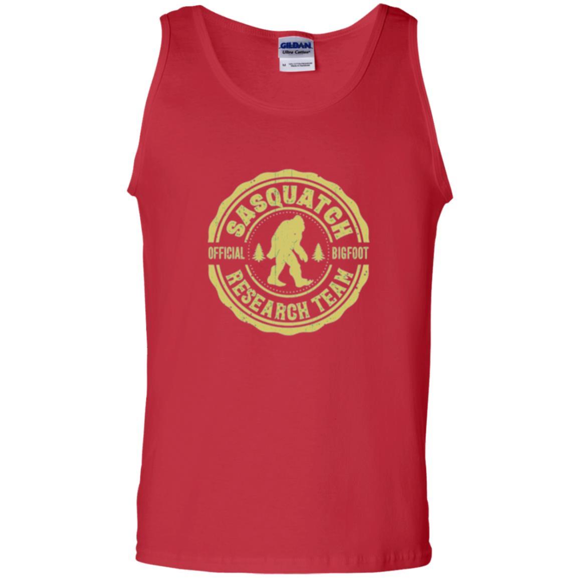 Squatchin Gone T-shirt Finding Sasquatch Bigfoot Research Team Red