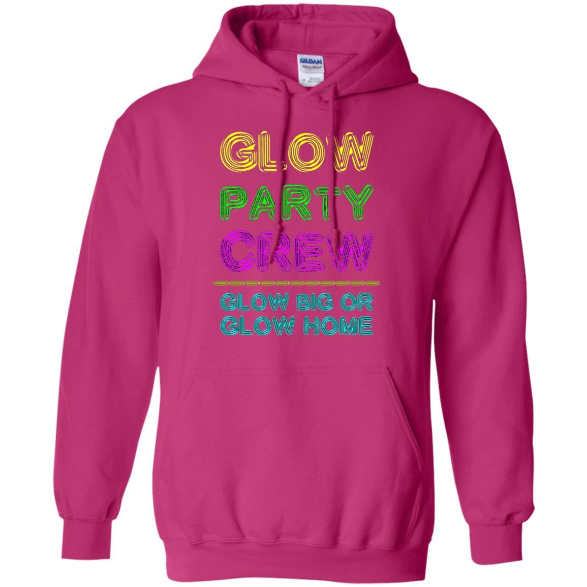 Funny Party T-shirt Glow Party Crew Heliconia