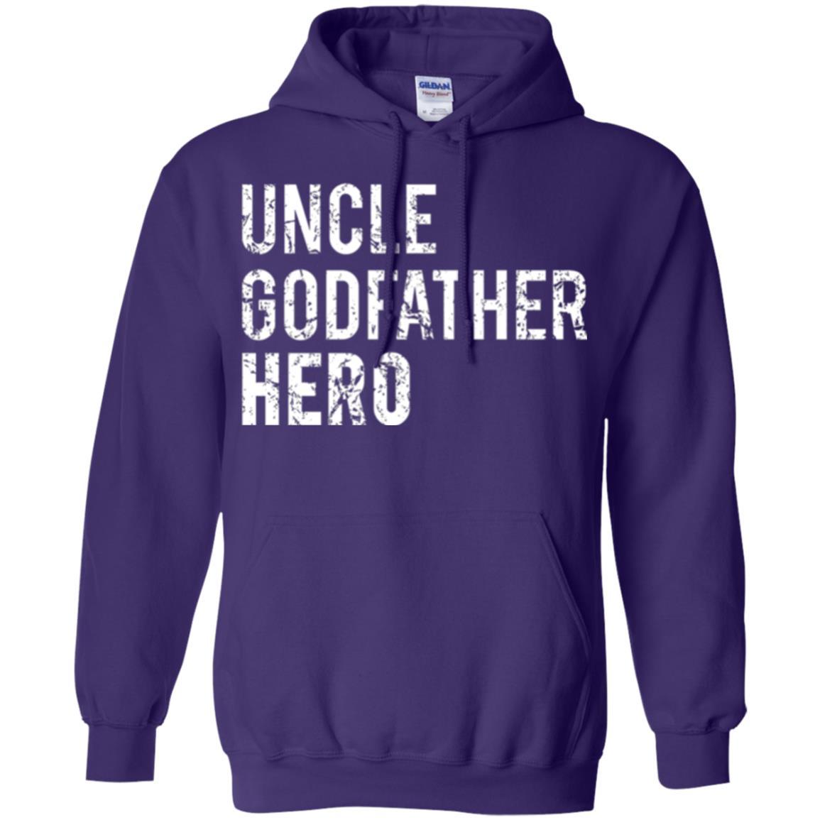 Family T-shirt Uncle Godfather Hero Purple