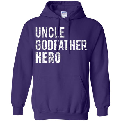 Family T-shirt Uncle Godfather Hero Purple