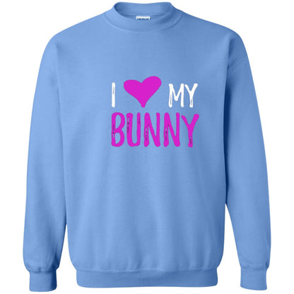 Bunny Rabbit Mom Shirt I Love My Bunny Carolina Blue