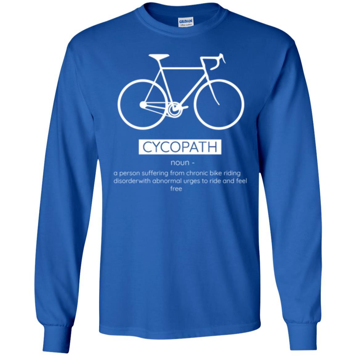 Biker T-shirt Cycopath Definition T-shirt Royal