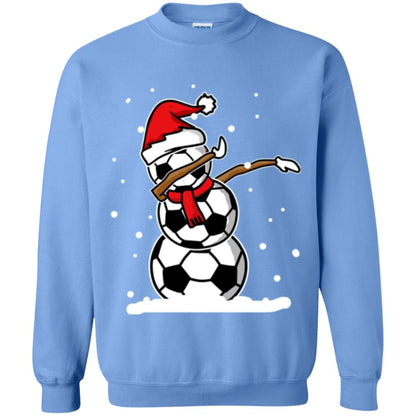 Christmas T-shirt Dabbing Snowman Ball Carolina Blue