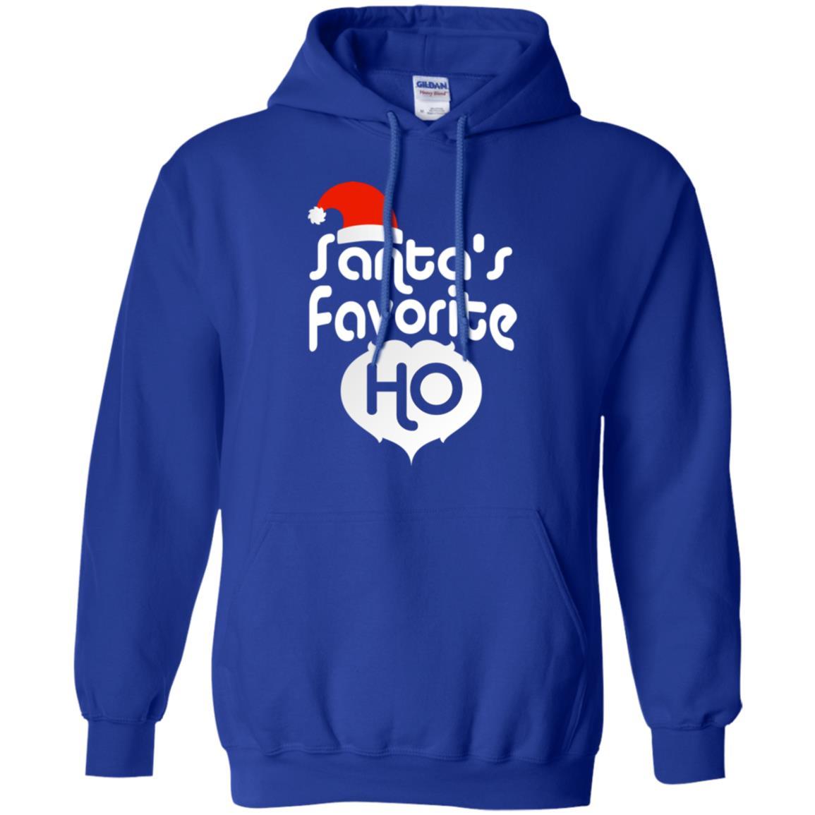 Christmas T-shirt Santa's Favorite Ho Royal