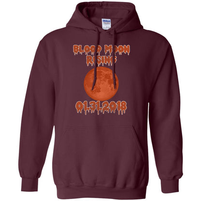Blood Moon Rising Total Lunar Eclipse T-shirt Funny Lunar Eclipse Maroon