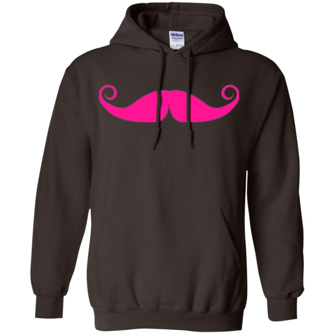 Pink Mustache T-shirt Funny Gift For Men Dark Chocolate