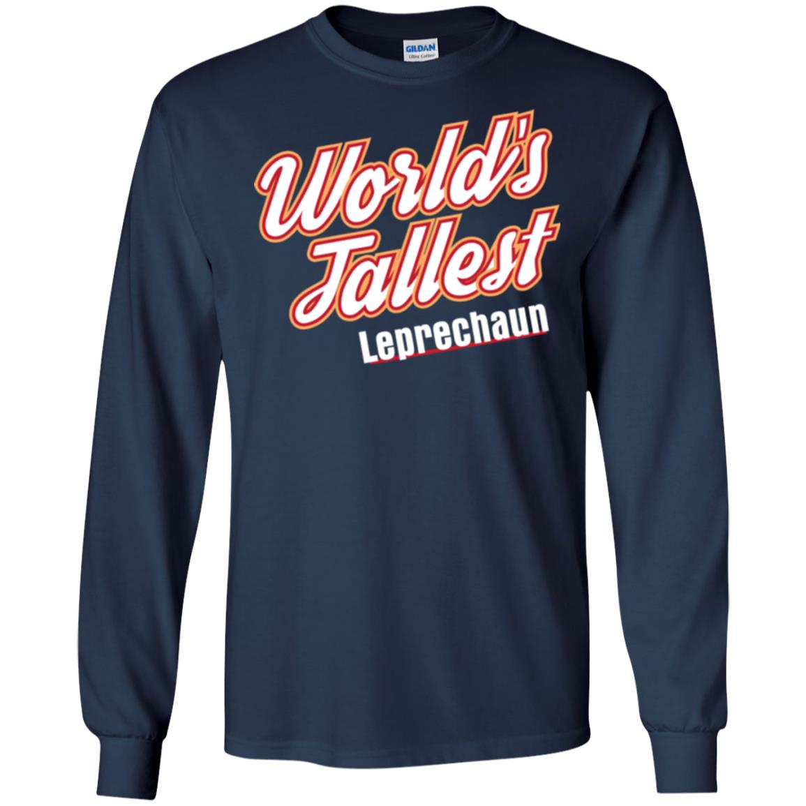St. Patrick's Day T-shirt World's Tallest Leprechaun Navy